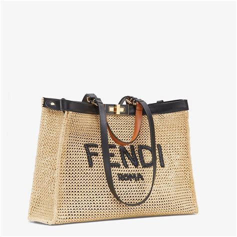 fendi clear beach bag|fendi signature tote bag.